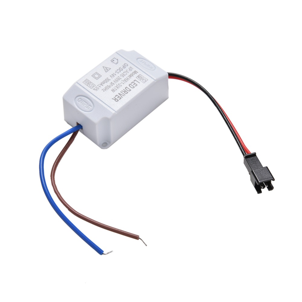 조명 전자 변압기 LED 전원 공급 장치 드라이버 어댑터 3X1W 간단한 AC 85V-265V DC 3-14V 300mA LED 스트립 드라이버